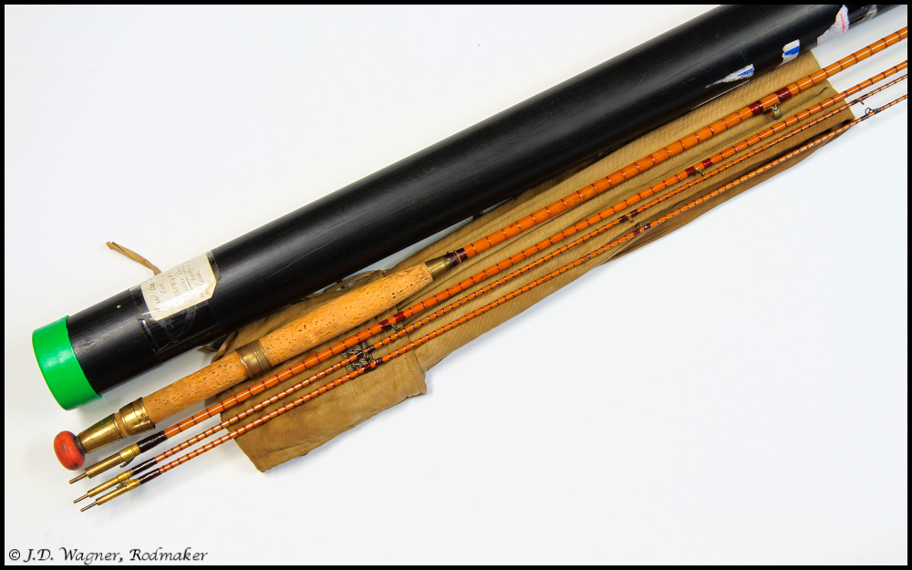 Vintage Gamage Cane Rod , J.D. Wagner, Agent