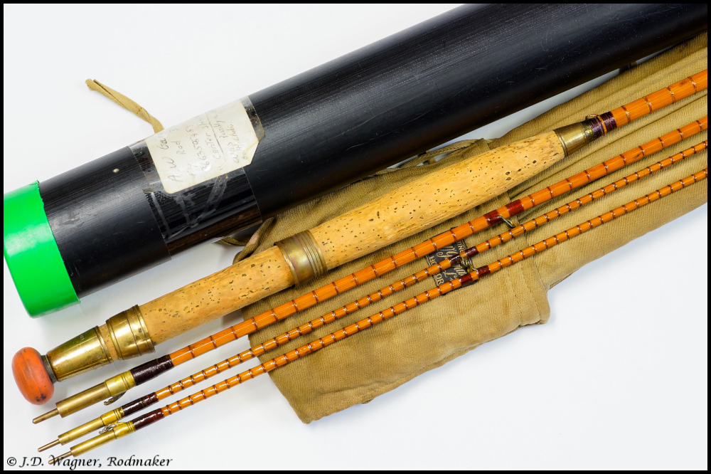 Vintage Gamage Cane Rod , J.D. Wagner, Agent