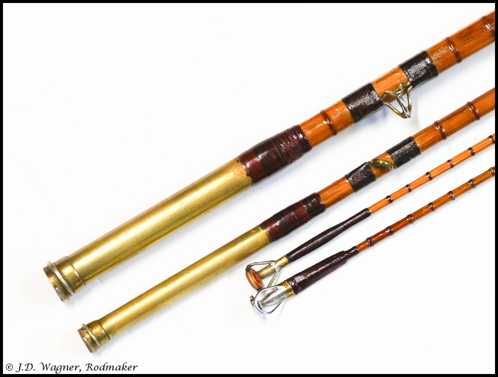 Vintage Gamage Cane Rod , J.D. Wagner, Agent