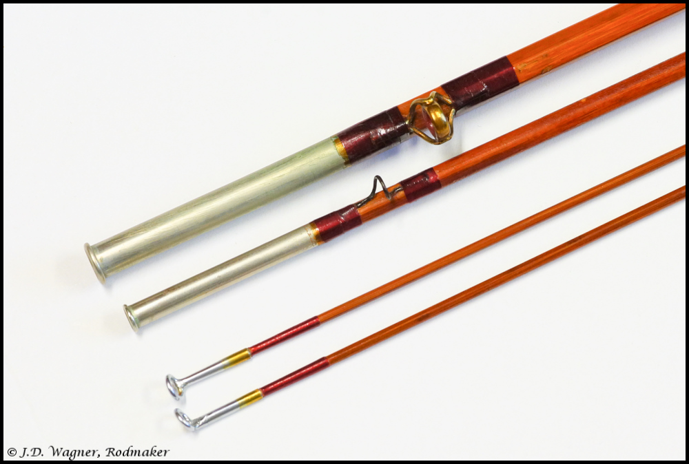 Vintage Bristol Cane Rod, J.D. Wagner, Agent